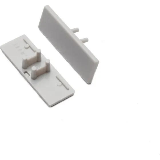 DIOFLEX Endestykke grå til BACK10 LED-profil (2 stk.)