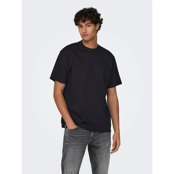 Onsfred Life Rlx Ss Tee Noos T-shirt i sort