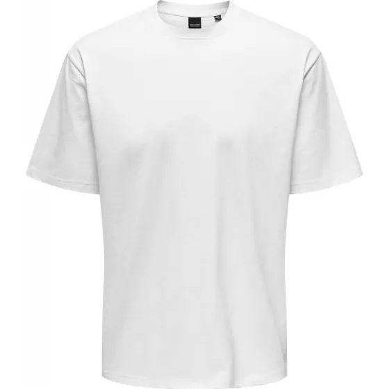 ONLY & SONS T-shirt i hvid - Relaxed fit