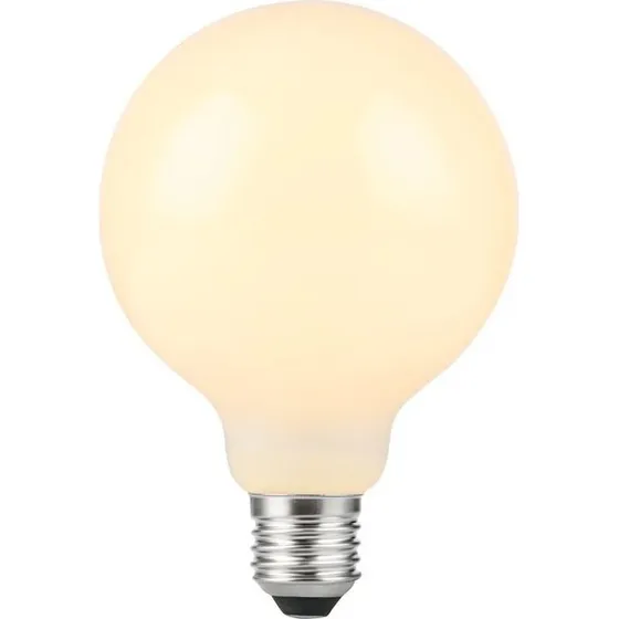 E27 5,5W dæmpbar LED globepære G95 - Opal glas, 2500K