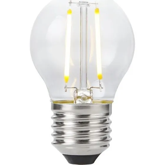E27 2W dæmpbar LED kronepære G45 - Ekstra varm hvid