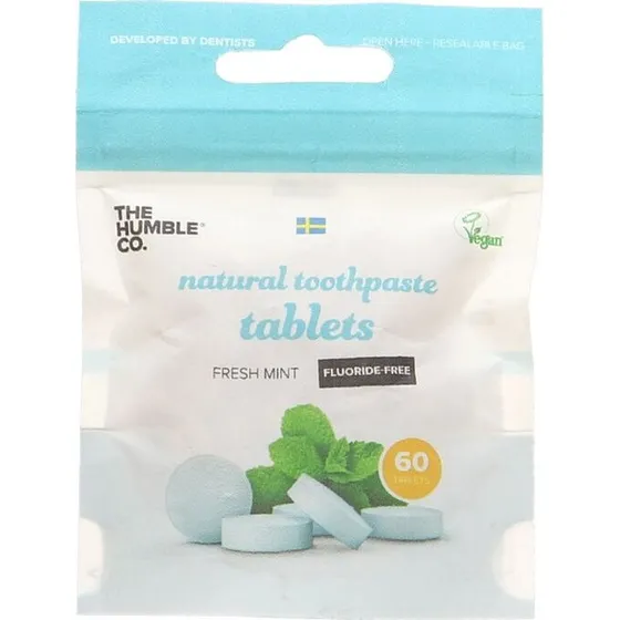 The Humble Co Tandpastatabletter Mint Uden Fluor 60 stk