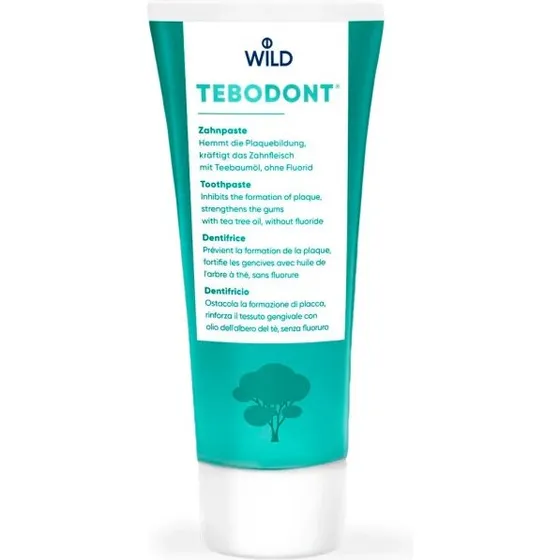 Tebodont Tea Tree & Xylitol tandpasta, fluorfri 75 ml