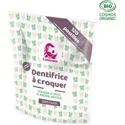 Lamazuna Tandpastatabletter Nældepulver & Mint 120 stk