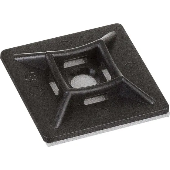 Strips / Kabelbinder holder 19x19mm, sort