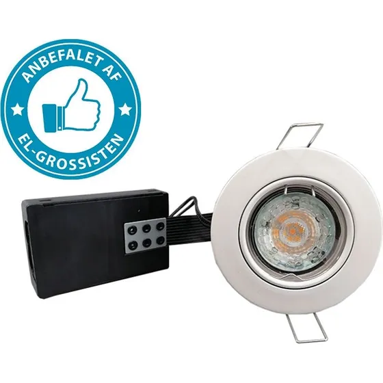 Nordtronic 1205 Quick Install Indbygningsspot Ø86mm GU10 IP44