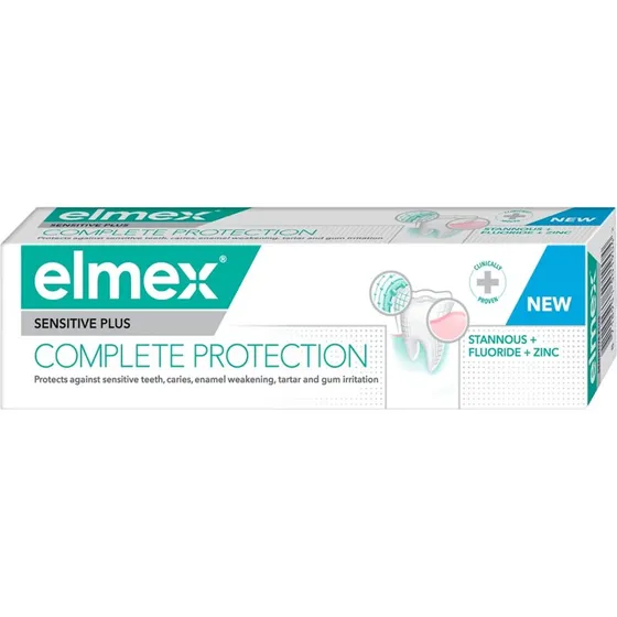 elmex Sensitive Plus Complete Protection tandpasta, 75 ml