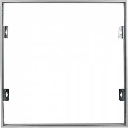Ramme til 60x60 LED panel - Hvid aluminium med skruer