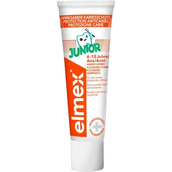 Elmex Junior tandpasta 6-12 år, 75 ml