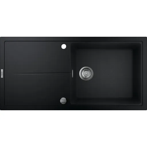 Grohe K400 køkkenvask, 100x50 cm, sort granit
