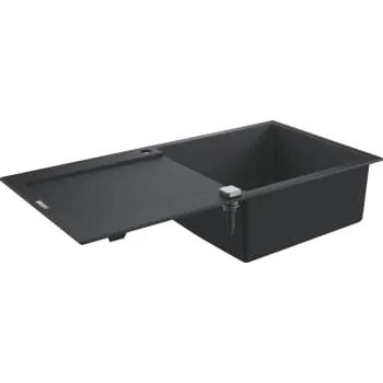 Grohe K500 Kompositvask med afløbsbakke, sort granit, 100x50 cm