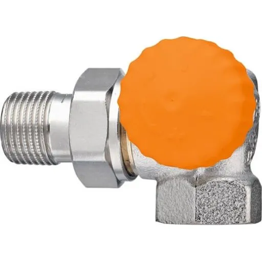 IMI Eclipse radiatorventil, vinkel 3/8" med integreret flowbegrænser