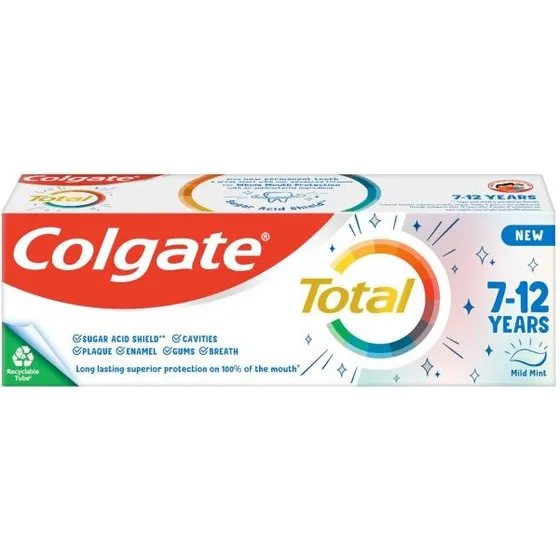 Colgate Total Kids 7-12 år 50 ml – Mild Mint