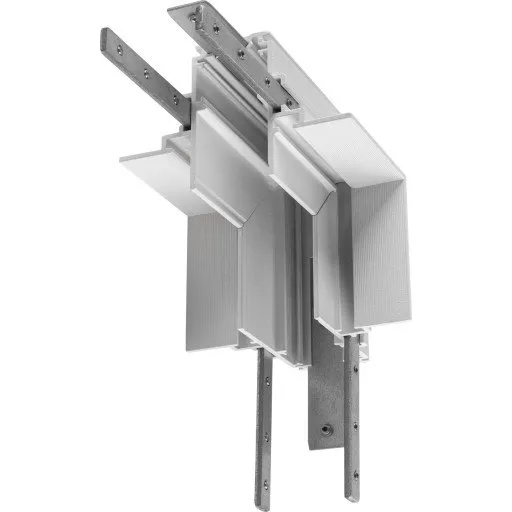 SLV 48V Track L-samlestykke til indbygningsskinne, hvid