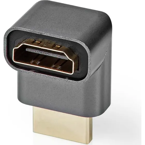 Nedis HDMI Adapter 270° Vinkel, Gun Metal Grå