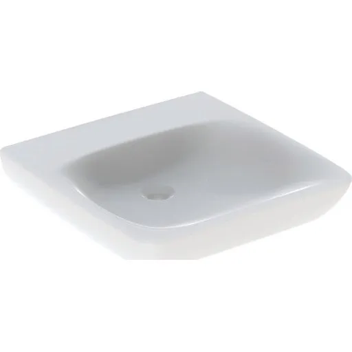 Geberit Renova Comfort håndvask, 55x55 cm, hvid