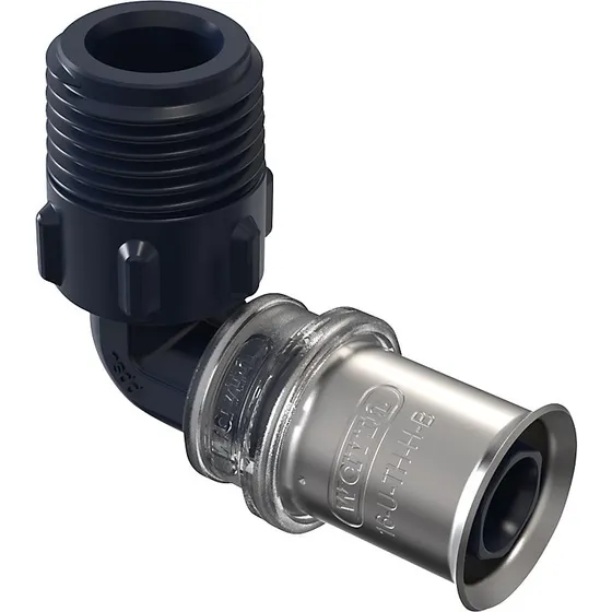 Wavin Tigris K5 vinkel med nippel 16 mm x 1/2" PPSU