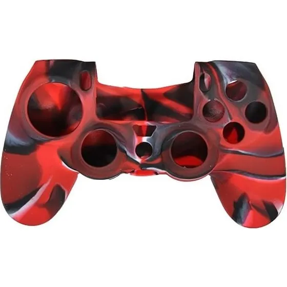 Silikonegreb til Playstation 4 Controller, Camouflage Red