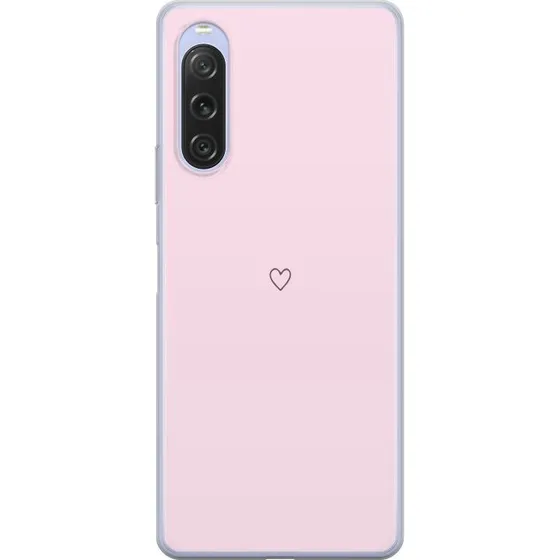 Sony Xperia 10 V Mobilcover med Hjerte Motiv