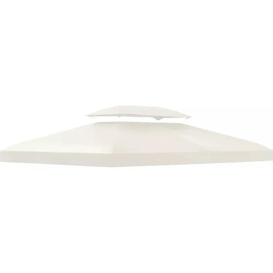 Udskiftningstag til Pavillon 4x3m, Polyester 180g/m², Cremehvid