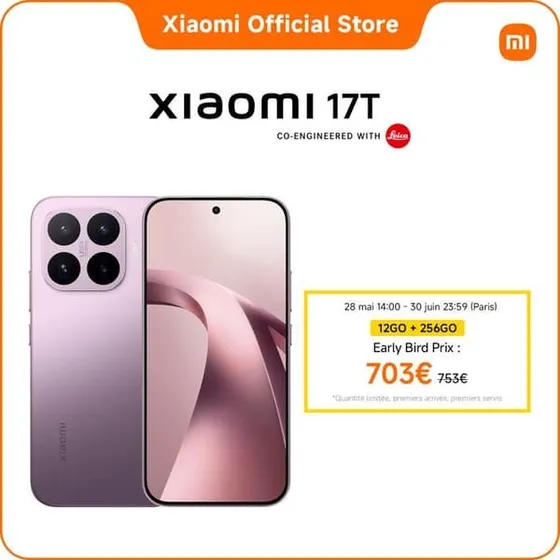 Xiaomi 17T 5G 256GB 12GB RAM Violet - 6,59" AMOLED 120Hz
