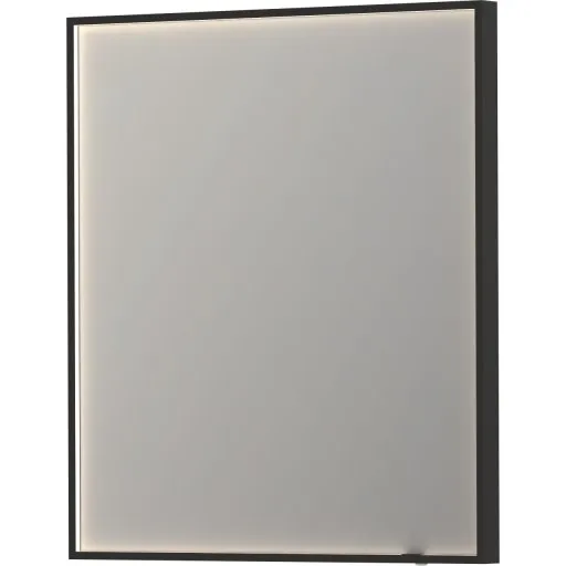 Sanibell Ink SP19 Spejl med lys, dugfrit, sort, 70x80 cm