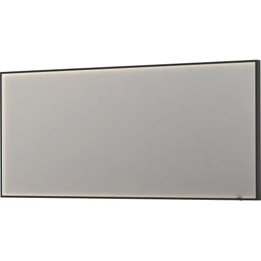 Sanibell Ink SP19 LED-spejl, dugfrit, sort, 180x80 cm