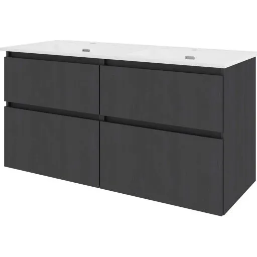 Sanibell Proline møbelpakke, 121x46 cm, sort eg