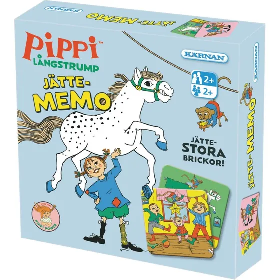 Pippi Långstrump Jättememo - Memoryspil til de mindste