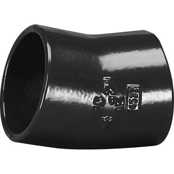 MA Bøjning 15° 100 mm Sort - Støbejern med Epoxy Coating