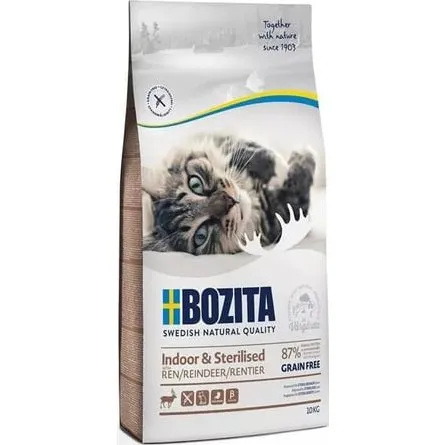 Bozita 31231 Tørfoder til Voksenkat - Hjort, Kornfrit, 10 kg