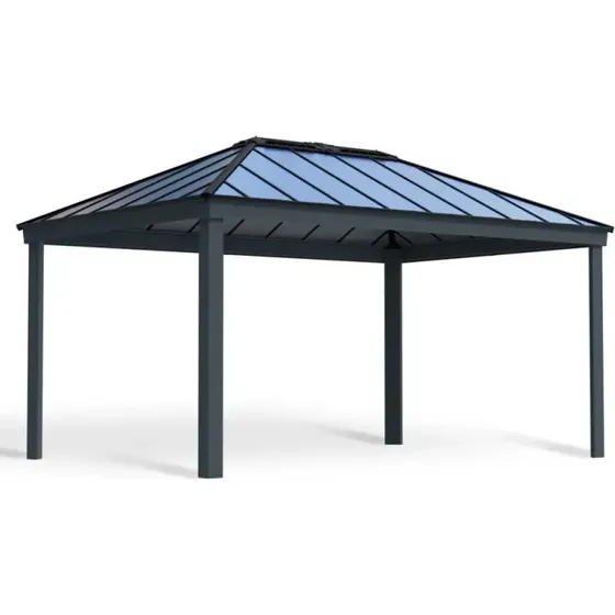 Palram Canopia Dallas havepavillon 4,2 x 6 m - Antracitgrå