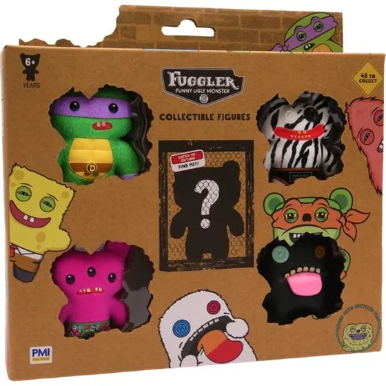 Fuggler x SpongeBob & TMNT Deluxe 5-pack Figurer (6cm)