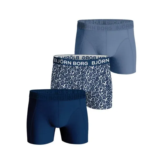 Björn Borg Cotton Stretch Boxers 3-pak, Blå, S