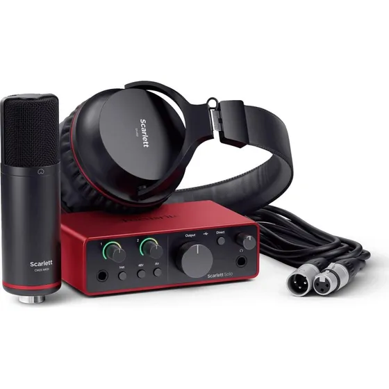 Focusrite Scarlett Solo Studio 4th Gen Lydkort Bundle