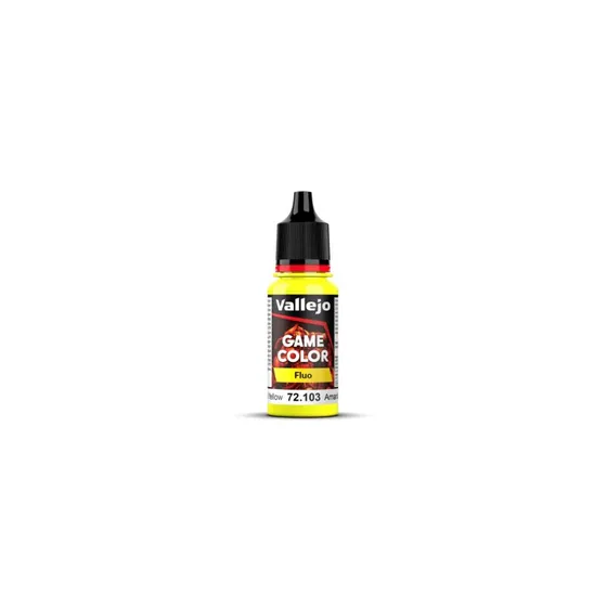 Vallejo Game Color Fluo - Fluorescent Yellow - 18 ml