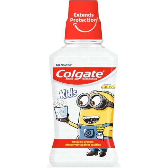 Colgate Kids mundskyl 250 ml – Minions (alkoholfri, fluorid)