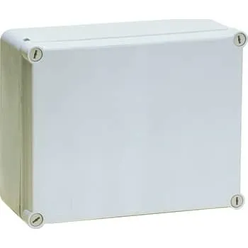 MTO Electric Monteringskasse 300x220x120 mm grå med hængslet låg