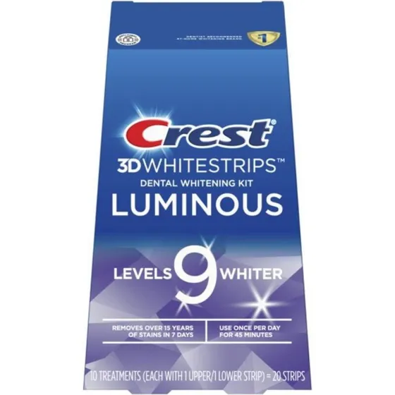 Crest 3D Whitestrips Luminous – 20 strips (10 behandlinger)
