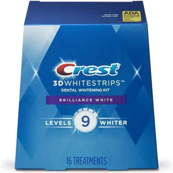 Crest 3D Whitestrips Brilliance White – 32 strips (16 behandlinger)