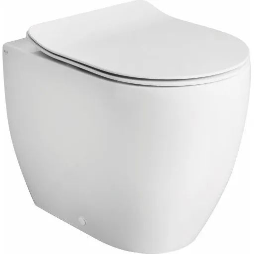 Glomp Back-to-wall toilet, uden skyllekant, hvid