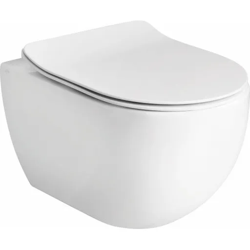 Lavabo Glomp væghængt toilet, uden skyllekant, hvid