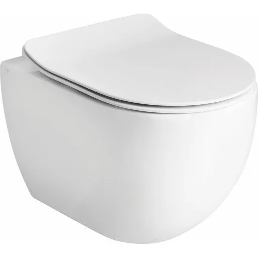 Lavabo Glomp Mini væghængt toilet, mat hvid, uden skyllekant