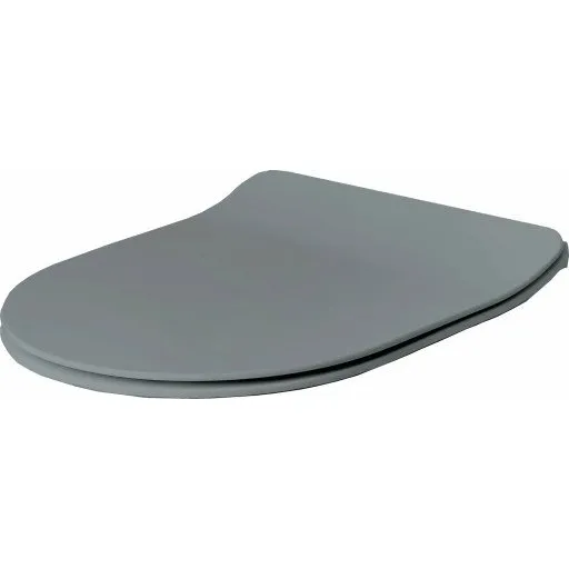 Glomp Mini Slim toiletbræt, soft close, mat grå