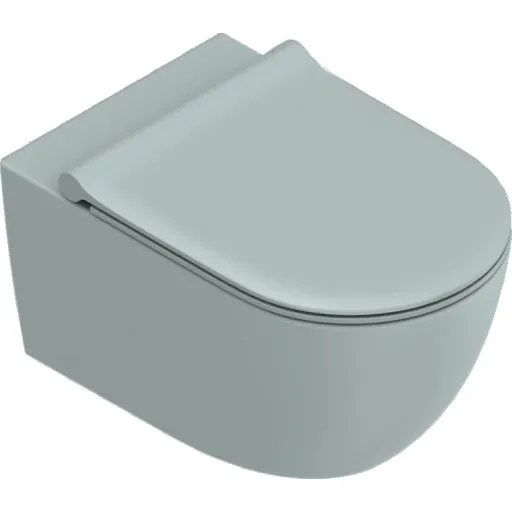 Catalano Sfera 50 væghængt toilet, uden skyllekant, grøn