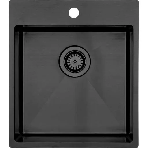 Lavabo Kubus 440 Soft køkkenvask, 40 x 40 cm, sort