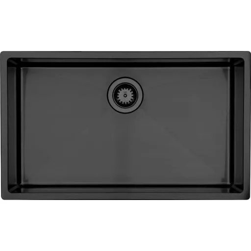 Lavabo Kubus 700 Soft køkkenvask, 74x44 cm, sort