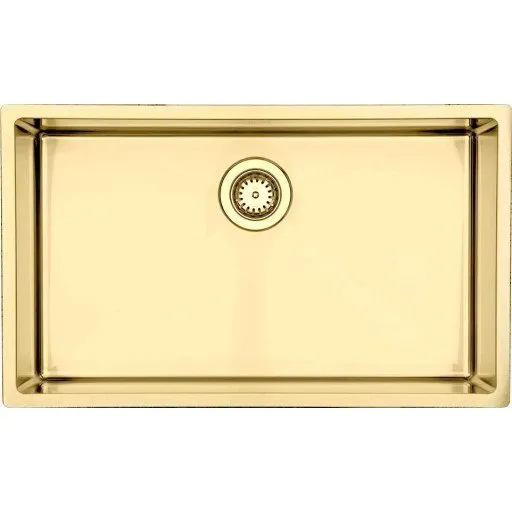 Lavabo Kubus 700 Soft køkkenvask, 74x44 cm, messing