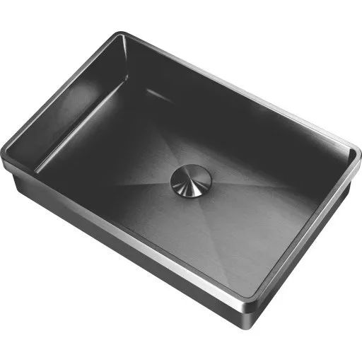 Lavabo High håndvask, 47x32 cm, sort krom