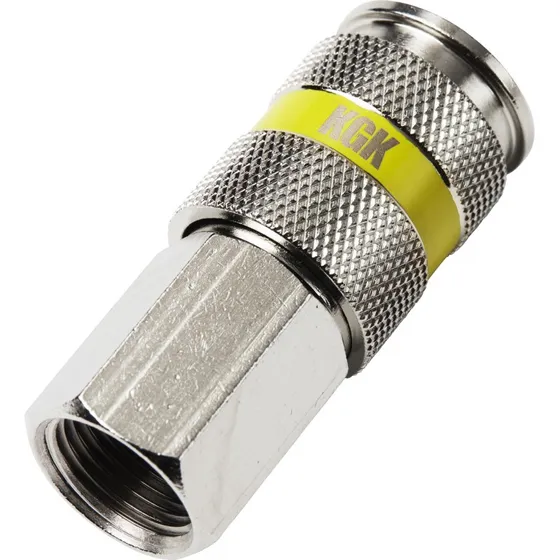 KGK Trykluft-lynkobling 3/8" G indvendig gevind, nikkelbelagt messing